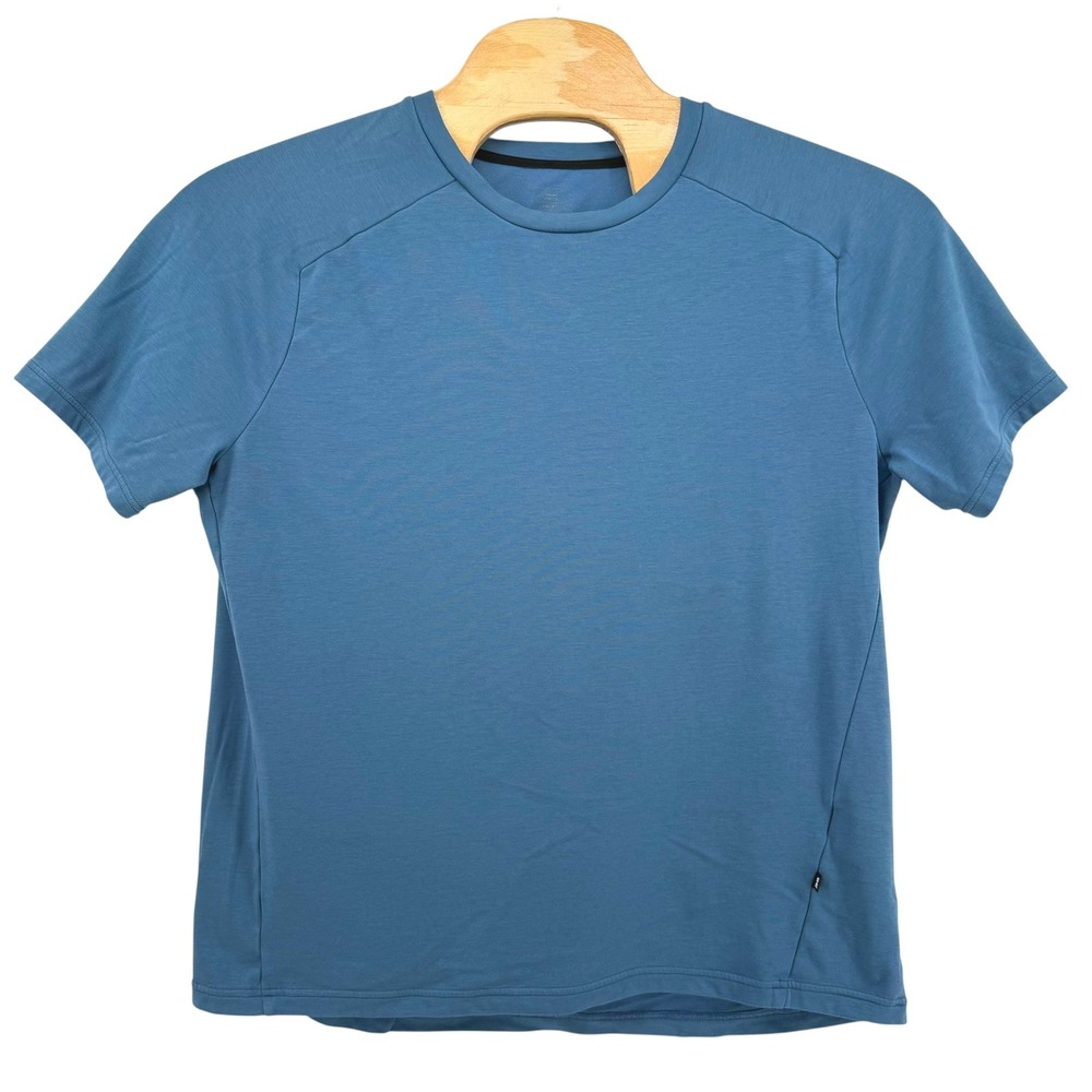 On Cloud Running Focus T Mens XL Blue Short Sleeve Training Shirt Activewear Tee
